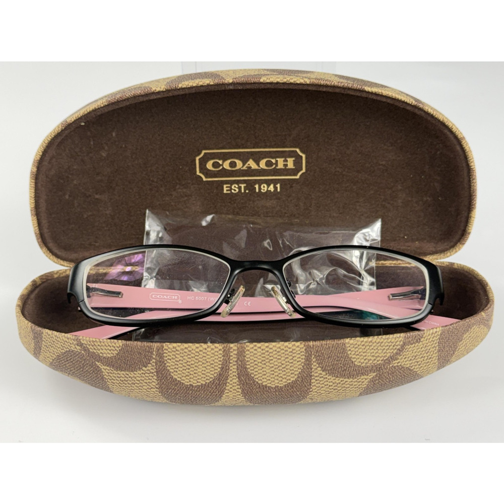 Coach HC 5007 9044 Womens Rectangular 50-16-135mm Black Eyeglasses FRAMES ONLY - Picture 13 of 13